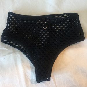Victorias Secret High Waist Fishnet Swim Bottom